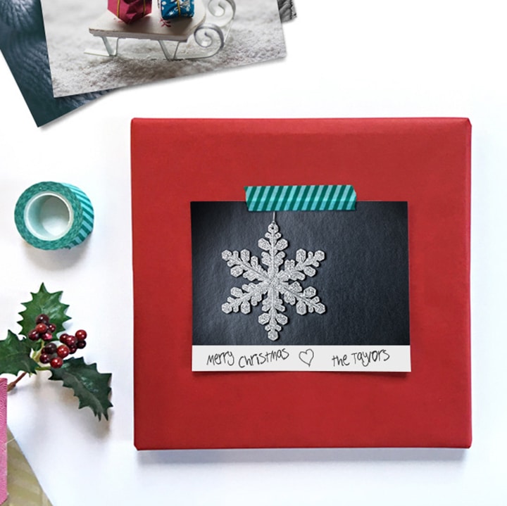 Make Collage Prints of your photos as fun holiday gift tags